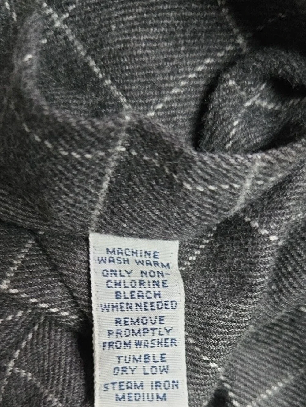 Polo by Ralph Lauren Men’s Charcoal Windowpane Button-Down Shirt 100% Cotton XL